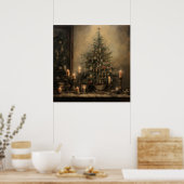 Weihnachtsabend-Poster Poster (Küche)