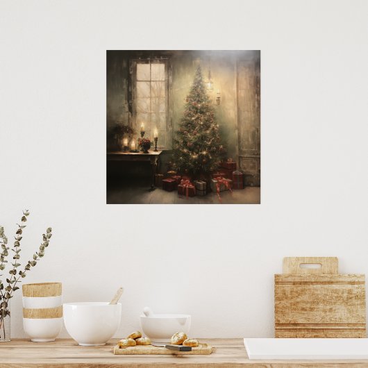Weihnachtsabend-Poster Poster (Küche)