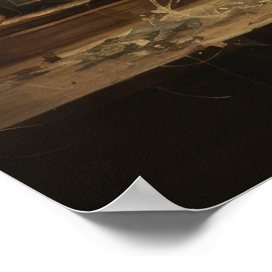 Weihnachtsabend-Poster Poster (Ecke)