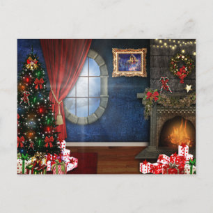 Weihnachtsabend Postkarte