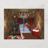 Weihnachtsabend Postkarte (Vorderseite)