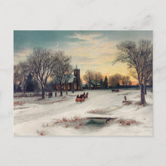 Weihnachtsabend Postkarte