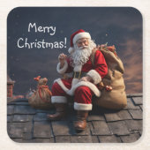 Weihnachtsabend Rechteckiger Pappuntersetzer (Vorderseite)