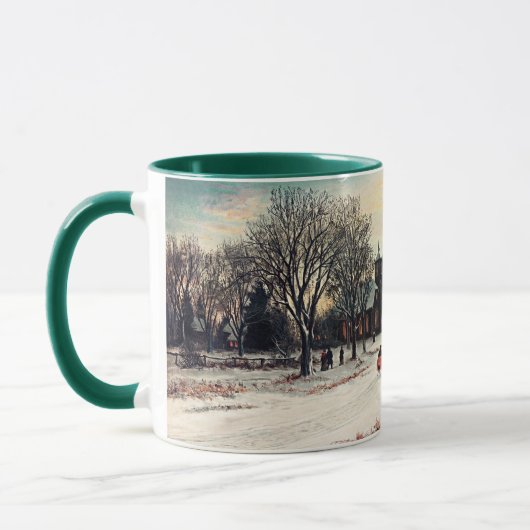 Weihnachtsabend, schöne Kunst, Tasse (Links)