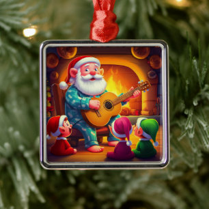 Weihnachtsabend-Serenade des Weihnachtsmanns: Knis Ornament Aus Metall