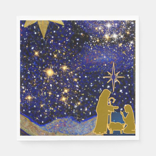 Weihnachtsabend Serviette (Vorderseite)