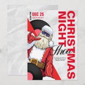 Weihnachtsabend Show Music Party Einladung (Vorne/Hinten)