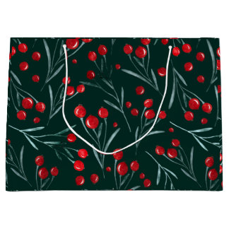 Weihnachtsabend - traditionelle Weihnachtsverpacku Große Geschenktüte