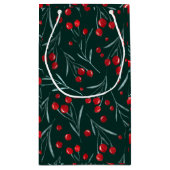 Weihnachtsabend - traditionelle Weihnachtsverpacku Kleine Geschenktüte (Rückseite)