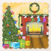 Weihnachtsabend-Untersetzer Untersetzer (Vorderseite)