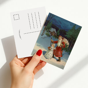 Weihnachtsabend   Vintager Urlaub Postkarte