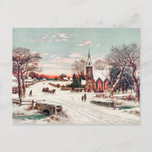 Weihnachtsabend von Hoover & Son Malerei Urlaub Feiertagspostkarte