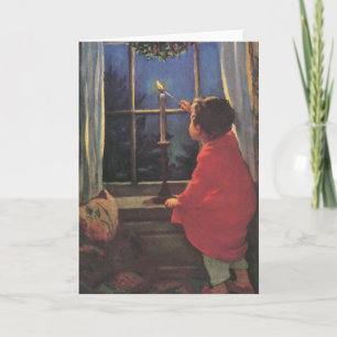 Weihnachtsabend von Jessie Willcox Smith Feiertagskarte