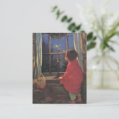 Weihnachtsabend von Jessie Willcox Smith Feiertagspostkarte (Stehend Vorderseite)