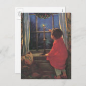 Weihnachtsabend von Jessie Willcox Smith Feiertagspostkarte (Vorne/Hinten)