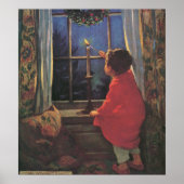 Weihnachtsabend von Jessie Willcox Smith Poster (Vorne)