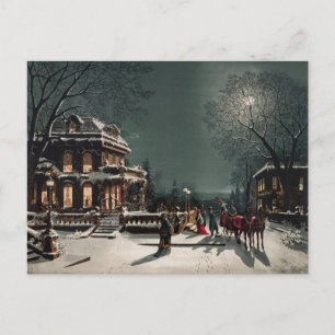 Weihnachtsabend von Joseph Hoover & Sons Co Feiert Feiertagspostkarte