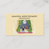 Weihnachtsabend Wasserfarbe Niedlich Kind & Kiteka Visitenkarte (Vorderseite)