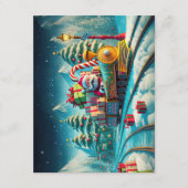 Weihnachtsabend-Weihnachtskarte Santa Express Begleitkarte (Vorderseite)