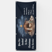 Weihnachtsabend Weihnachtskrippe Christliche Kirch Banner (Vertikal)