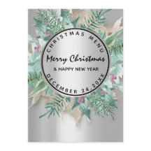 Weihnachtsabend Wintermenü Silver Floral