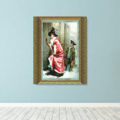 Weihnachtsabend Wrapped Canvas Leinwanddruck (Insitu (Holzboden))