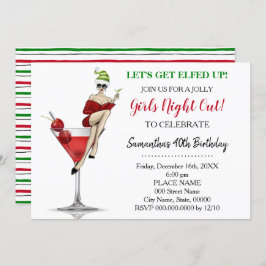 Weihnachtsabend zum Geburtstag: Lasst uns aufwache Einladung