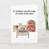 Weihnachtsabendessen-Gruß-Karte Feiertagskarte (Vorderseite)