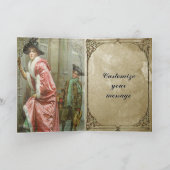 Weihnachtsabendessen kundengerecht feiertagskarte (Innenseite)