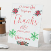 Weihnachtsabendgebetstitel Sockelschild (In Situ)