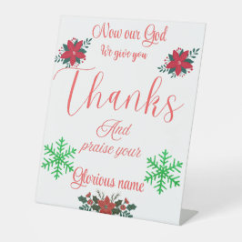 Weihnachtsabendgebetstitel Sockelschild