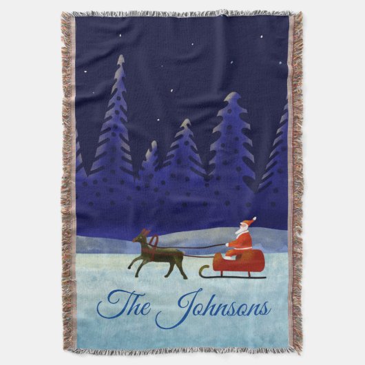 Weihnachtsabendreise Decke (Vorderseite Vertikal)