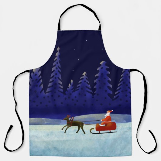 Weihnachtsabendreise Schürze (Vorderseite)