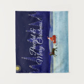 Weihnachtsabendreise Wandteppich (Vorderseite)