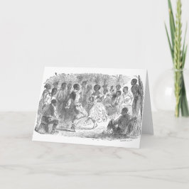 Weihnachtsabends-Festlichkeiten auf einem Feiertagskarte