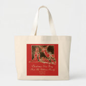 Weihnachtsabends-Geschenk-Taschen-Geburt Jumbo Stoffbeutel (Vorne)