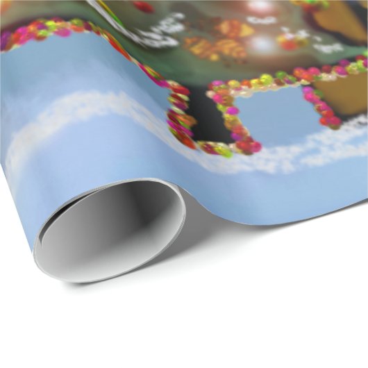 Weihnachtsabends-Packpapier Geschenkpapier (Rolleneckpunkt)
