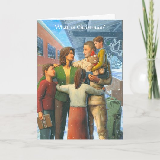 Weihnachtsabfahrt-Karte Feiertagskarte (Vorderseite)