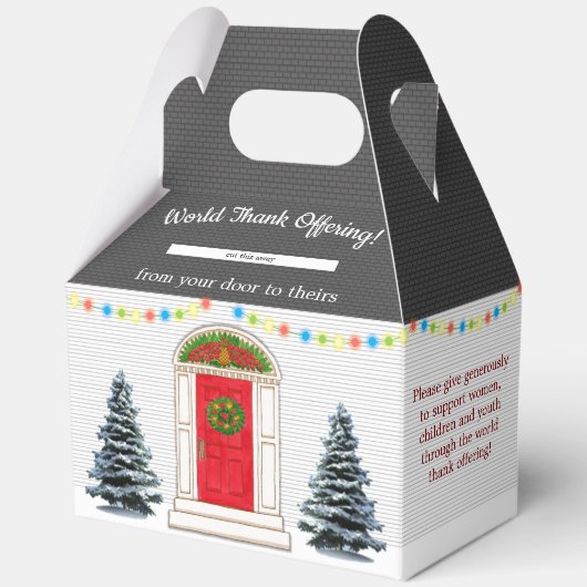 Weihnachtsabholbox für Wohltätigkeit oder Mission Geschenkschachtel (Vorderseite)