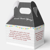 Weihnachtsabholbox für Wohltätigkeit oder Mission Geschenkschachtel (Rückseite)