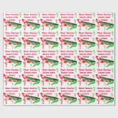 WeihnachtsAbsatz-Schuh Geschenkpapier (Flach)