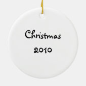 WeihnachtsAbsatz-Verzierung Keramik Ornament (Hinten)