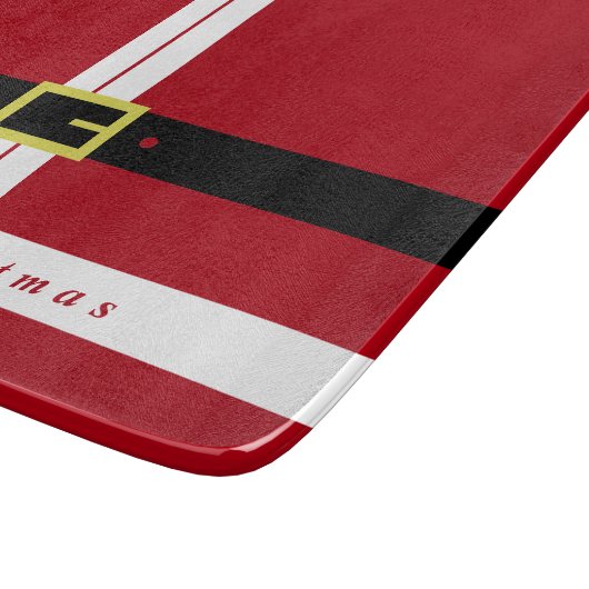 Weihnachtsabschneider Geschenk Weihnachtsmann Desi Schneidebrett (Ecke)