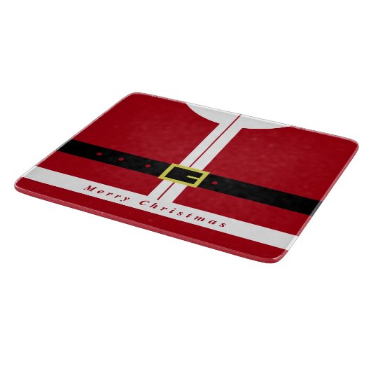 Weihnachtsabschneider Geschenk Weihnachtsmann Desi Schneidebrett (Ecke)