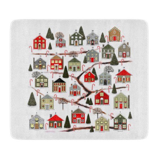 Weihnachtsabschneider Schneidebrett (Vorderseite)