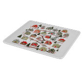 Weihnachtsabschneider Schneidebrett (Ecke)