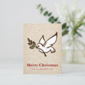 Weihnachtsabsprung Feiertagspostkarte (Stehend Vorderseite)