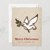 Weihnachtsabsprung Feiertagspostkarte (Vorne/Hinten)