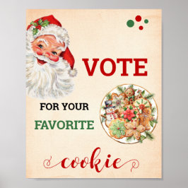 Weihnachtsabstimmung für Ihr Lieblings-Cookie Weih Poster