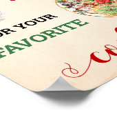 Weihnachtsabstimmung für Ihr Lieblings-Cookie Weih Poster (Ecke)